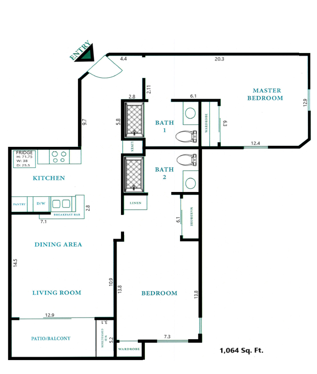 661 N Rose Dr Studio-2 Beds Apartment for Rent - Photo Gallery 65